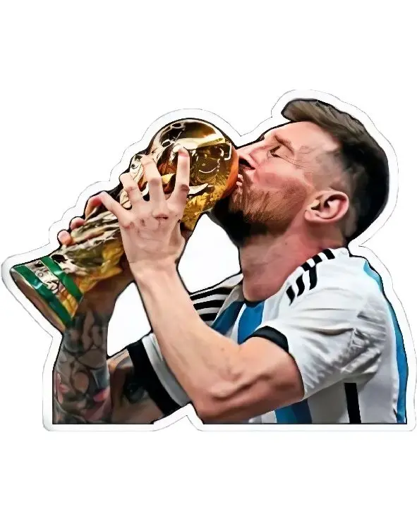 Messi with world cup