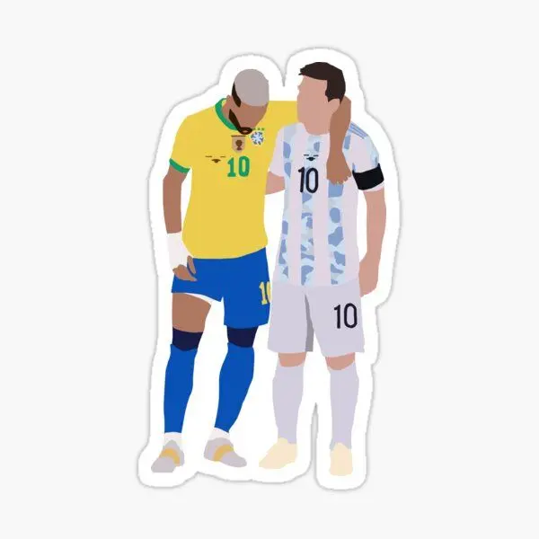 Messi with Neymar